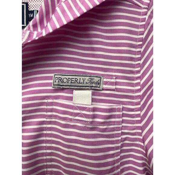 Properly Tied Inlet Cover‎ Up girls Youth Medium Striped Swim Cover up Beach - Picture 7 of 7